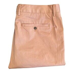 BONOBOS Athletic Pants Mens Size 38x32 Golf Salmon Flat Front Long Straight Leg